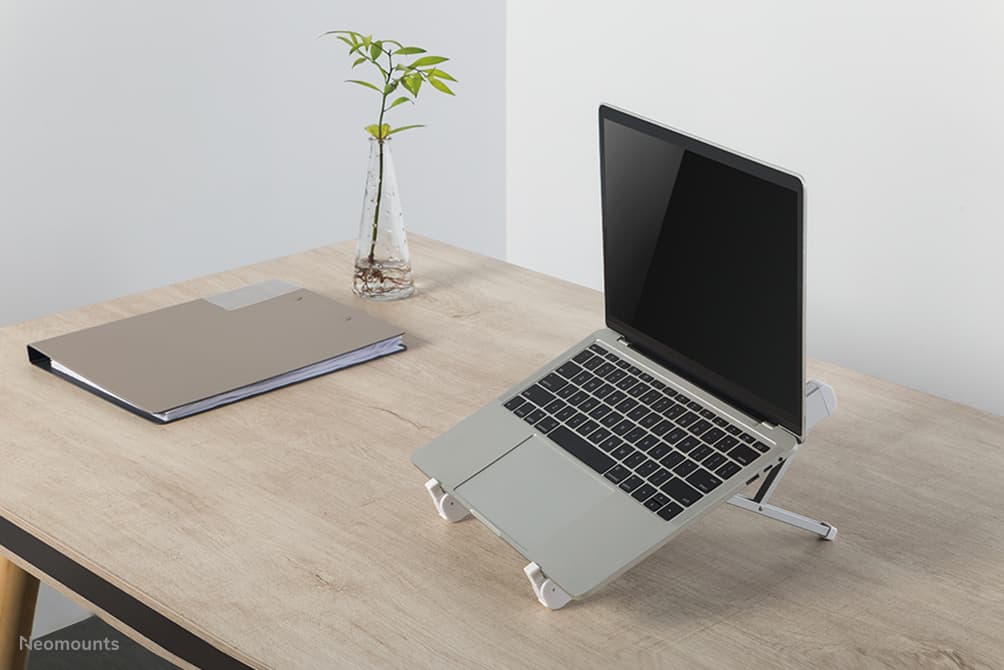 Support Ordinateur Portable - 11-17 Pouces - Jusqu'à 5 kg - 6 Positions de Hauteur - Pliant - Compact - Universel - Argent — photo 16 sur 18