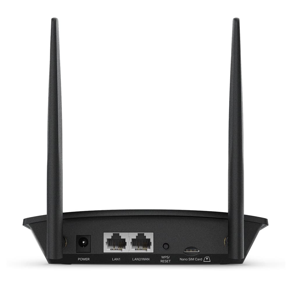TL-MR100 - Wireless Router - Fast Ethernet - Single-band (2.4 GHz) - 3G - 4G - Black — photo 3 of 3