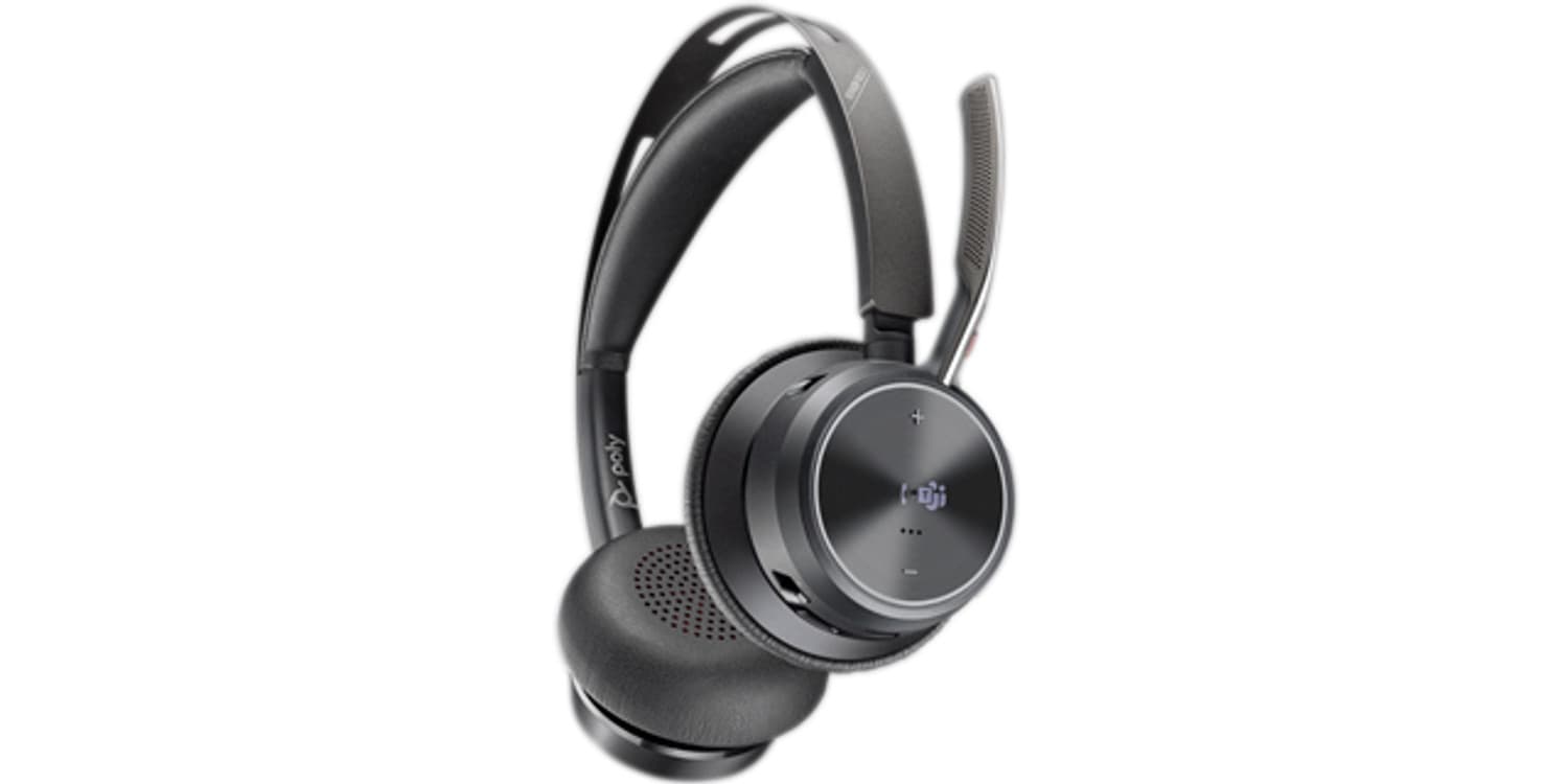Poly Voyager Focus 2 Microsoft Teams Certified USB-C-C Headset + USB-C/A Adapter + Charging Stand — foto 12 van 15