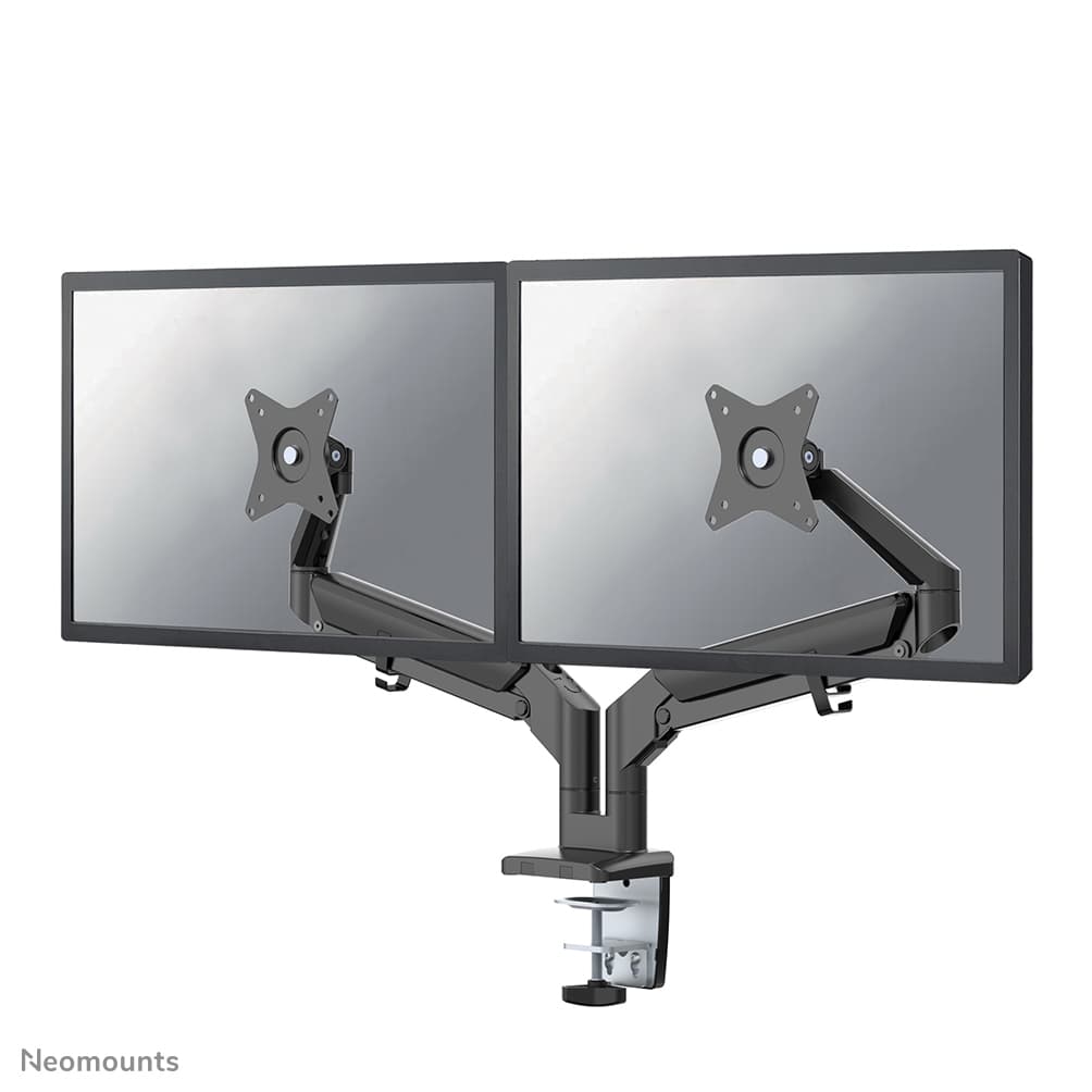Support pour écrans jumelés 17-32" 1-9 kg Amortisseur à gaz 180° Noir