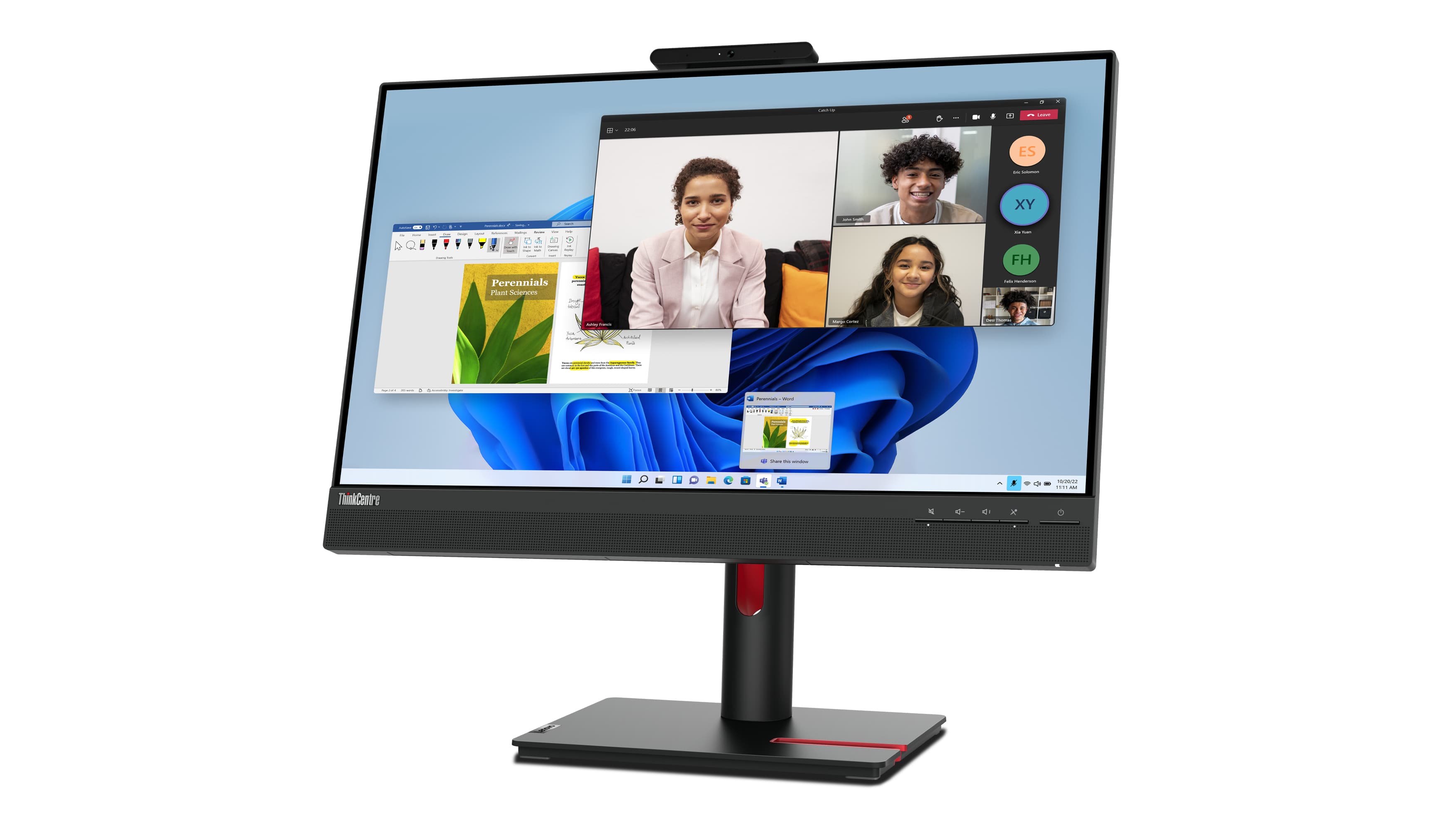 ThinkCentre Tiny-In-One 24 Gen 5 - 24 inch - Full HD IPS LED Monitor - 1920x1080 - Pivot / HAS / Webcam — foto 12 van 23