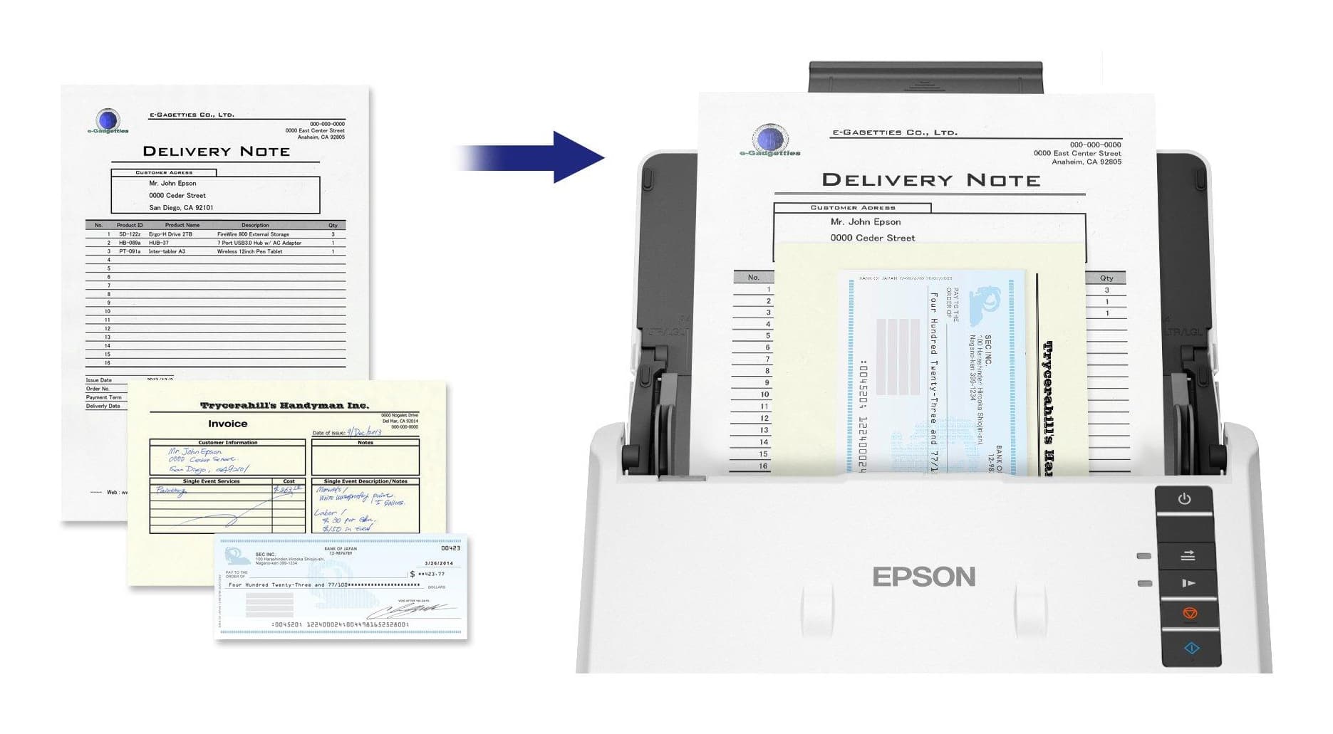 Epson WorkForce DS-530III Sheet-fed Scanner — photo 10 of 12