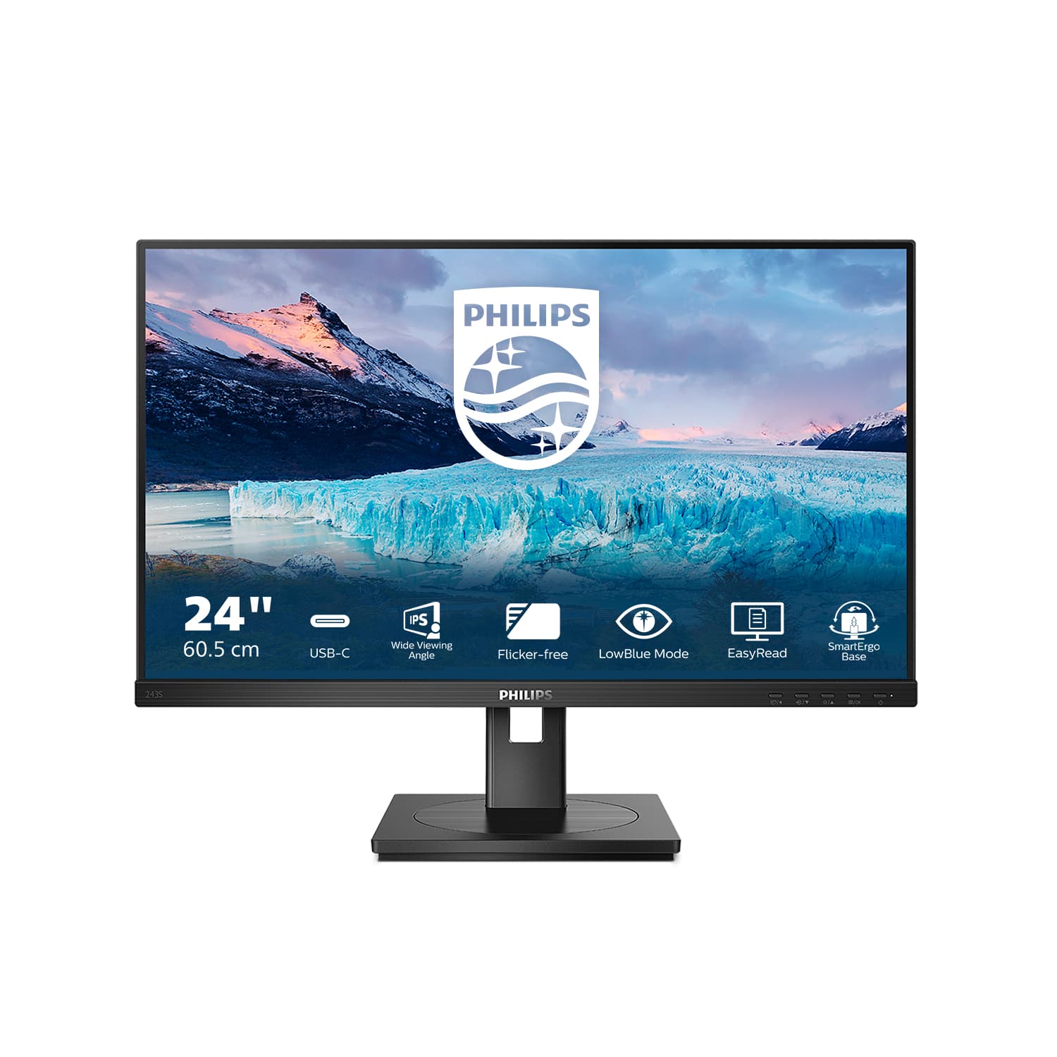 S-Line - 24 inch - Full HD IPS LED Monitor - 1920x1080 - USB-C Dock - Pivot / HAS / RJ45 — foto 2 van 8