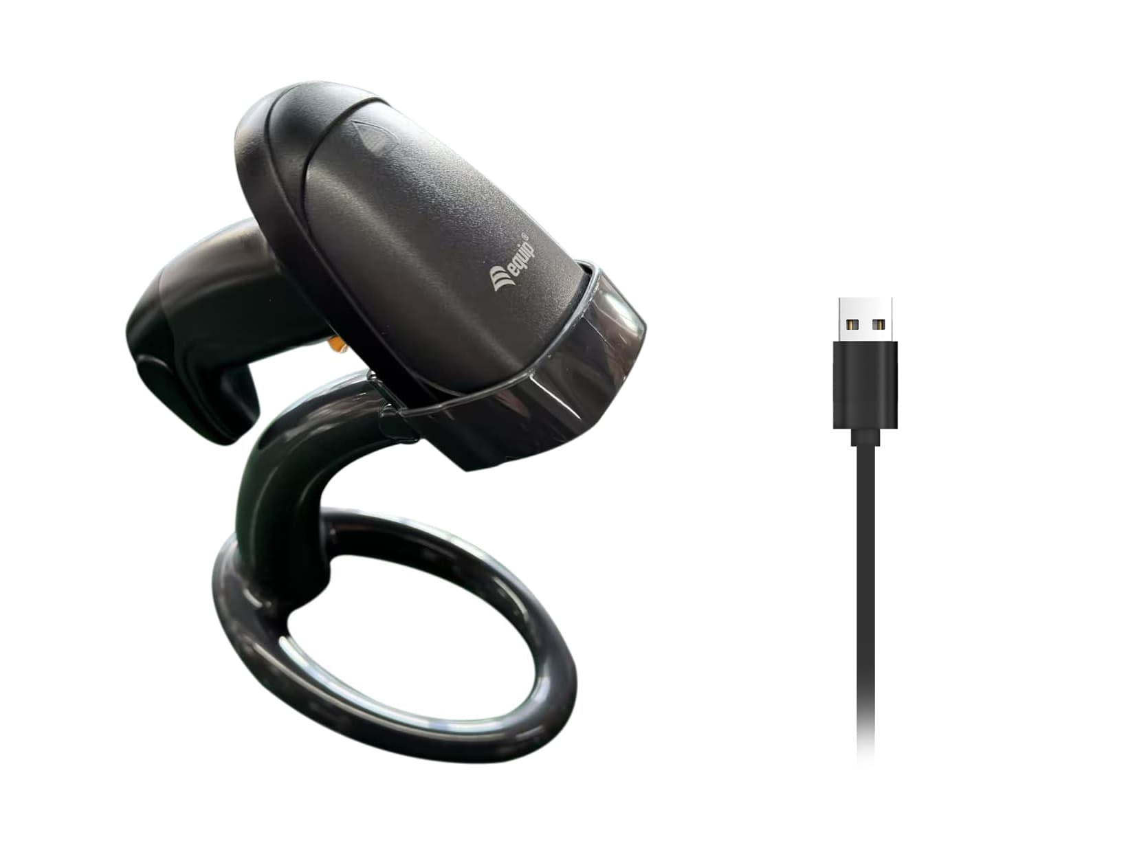 Lecteur de code-barres laser 1D sans fil avec support — photo 7 sur 7