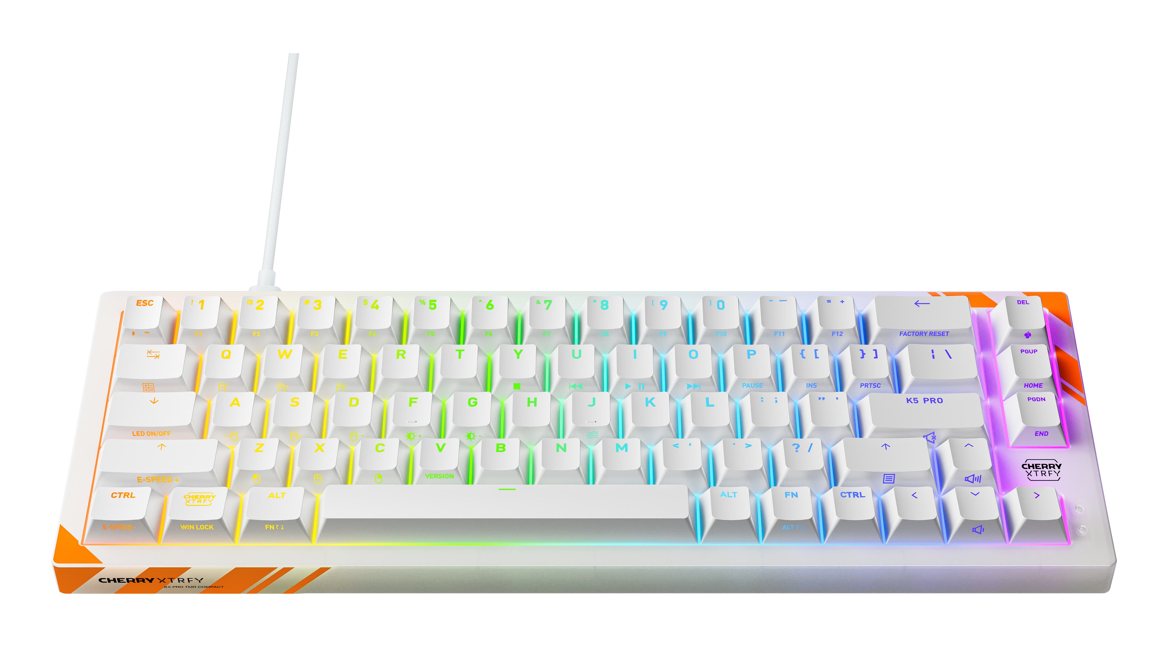CHERRY K5 Pro TMR Compact Keyboard - Wired - White — photo 2 of 5