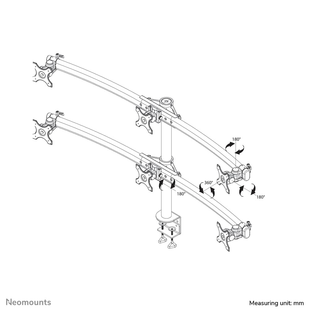 Neomounts FPMA-D700D6 Bras de Moniteur — photo 10 sur 10