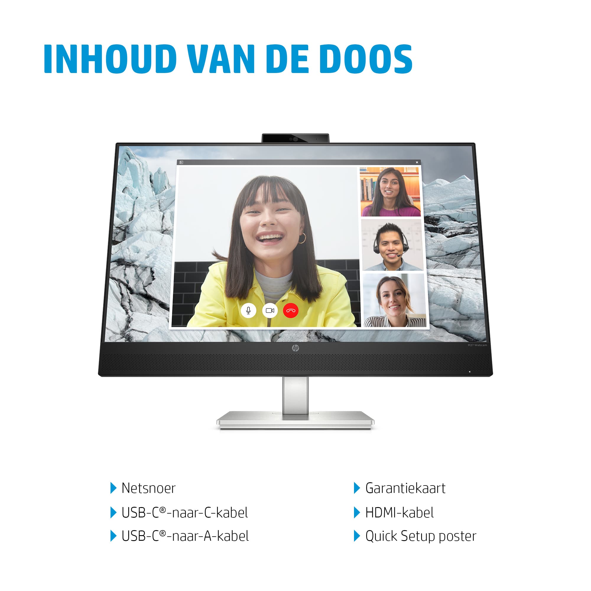 E27m G4 QHD USB-C - 27 inch - Quad HD IPS LED Monitor - 2560x1440 - Pivot / HAS / RJ45 / USB-C / Webcam — foto 14 van 15