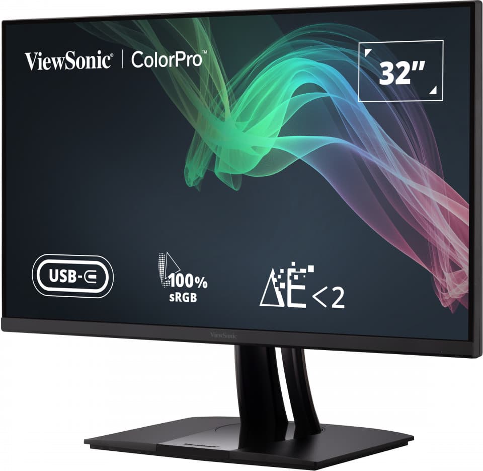VIEWSONIC 32-inch 4K LED Monitor with 350 Nits, 5ms Response Time, 100% Pantone sRGB, USB-C 60W, and 2x2W Speakers — photo 5 of 14