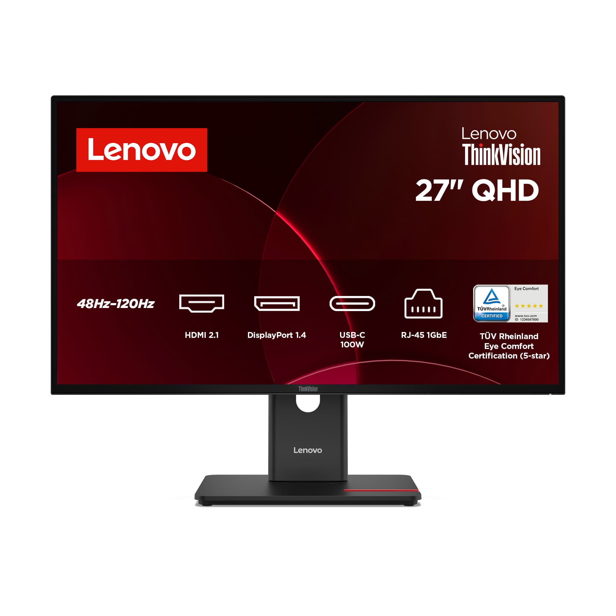 ThinkVision T27QD-40 27-inch Quad HD IPS LED Monitor