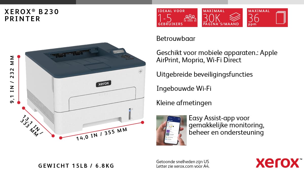 Xerox B230 Laser Printer — photo 7 of 13