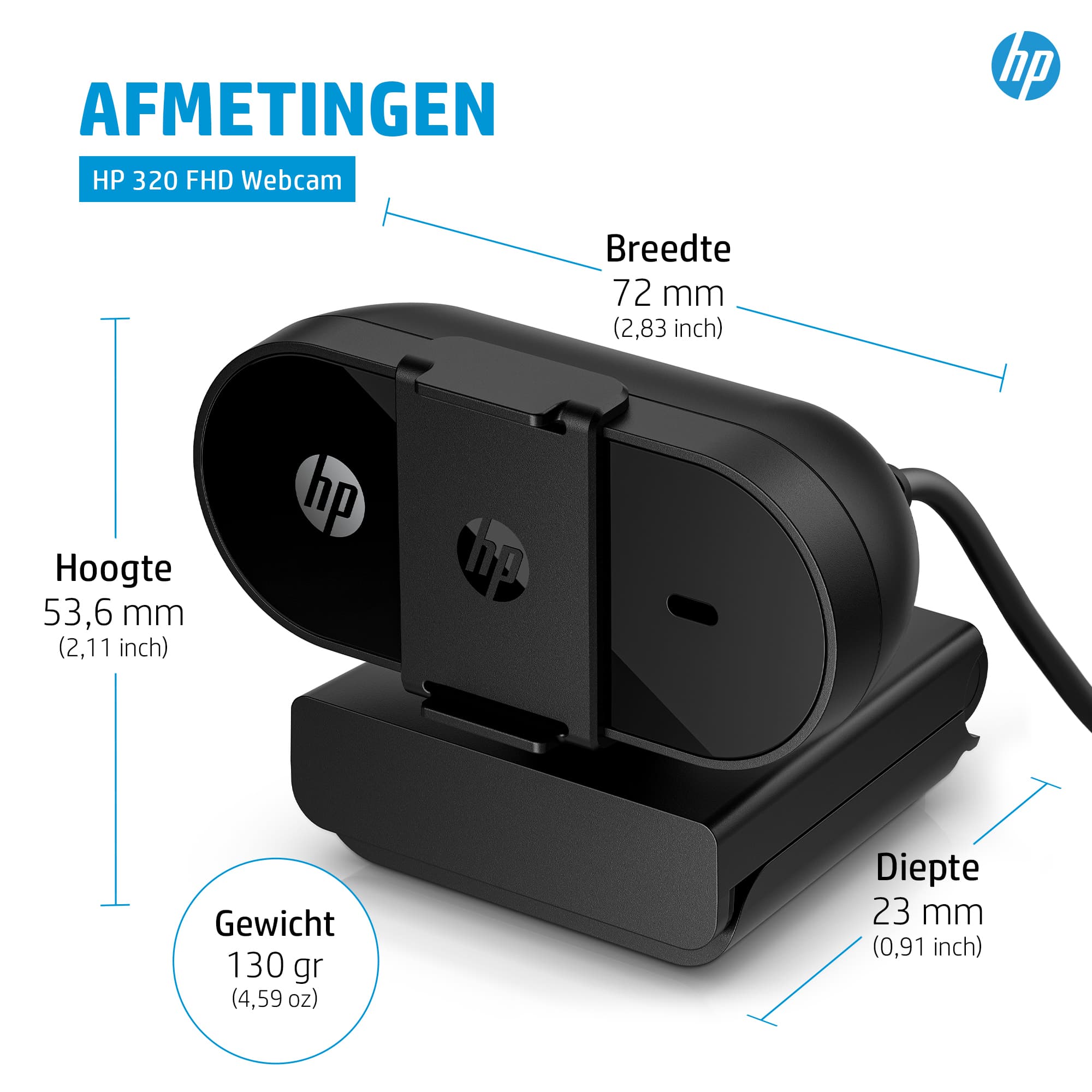 HP 320 FHD 1080p Webcam — photo 9 of 12