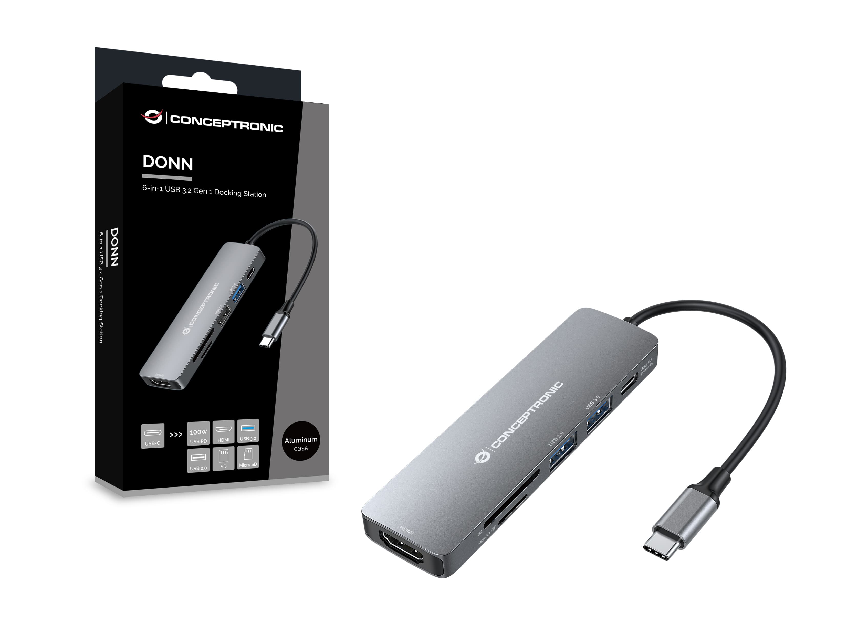 CONCEPTRONIC 6-in-1 USB 3.2 Gen 1 Docking Station — photo 3 of 5