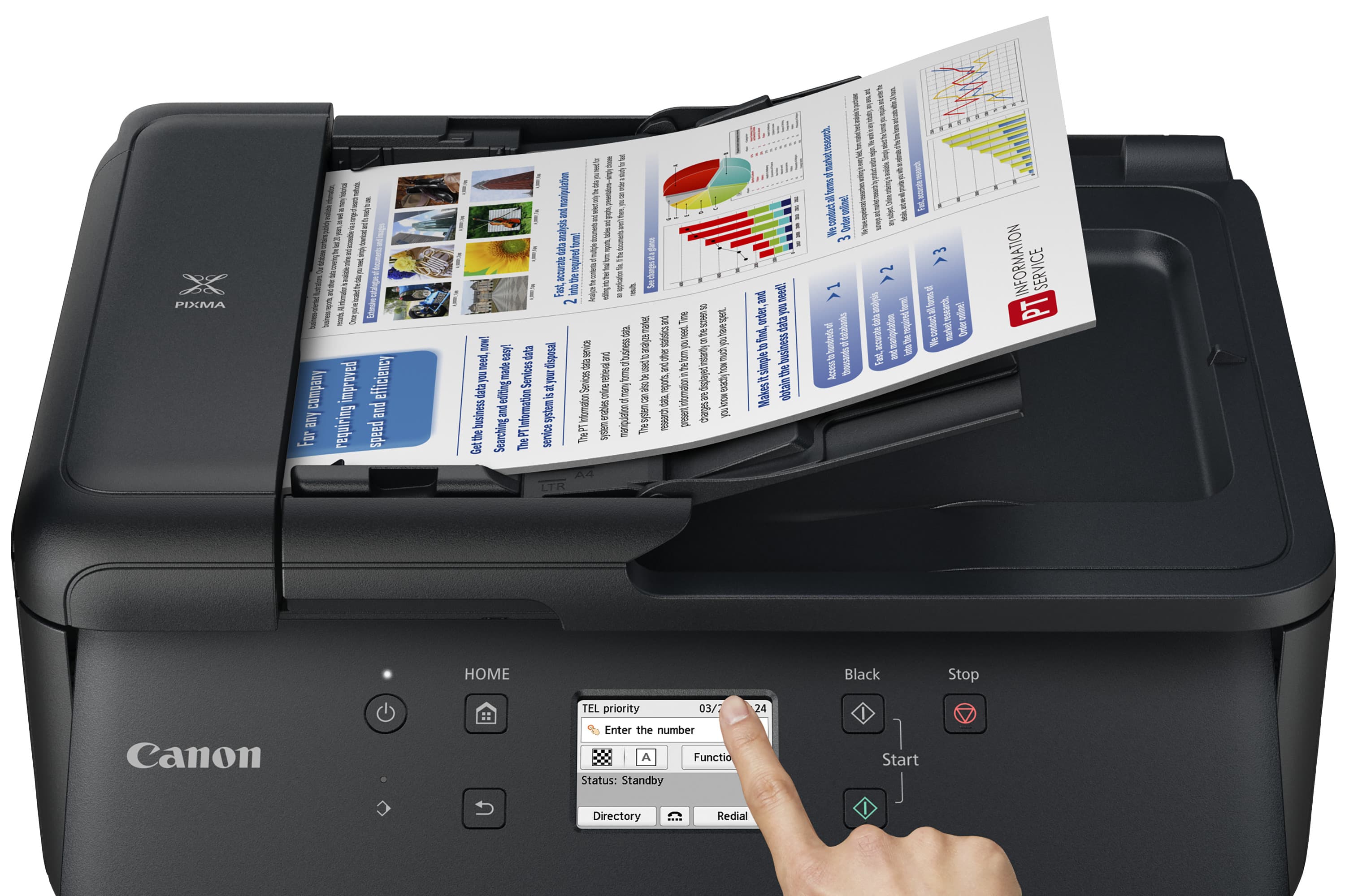 Canon PIXMA TR7650 All-In-One Inkjet Printer - Black — photo 12 of 25
