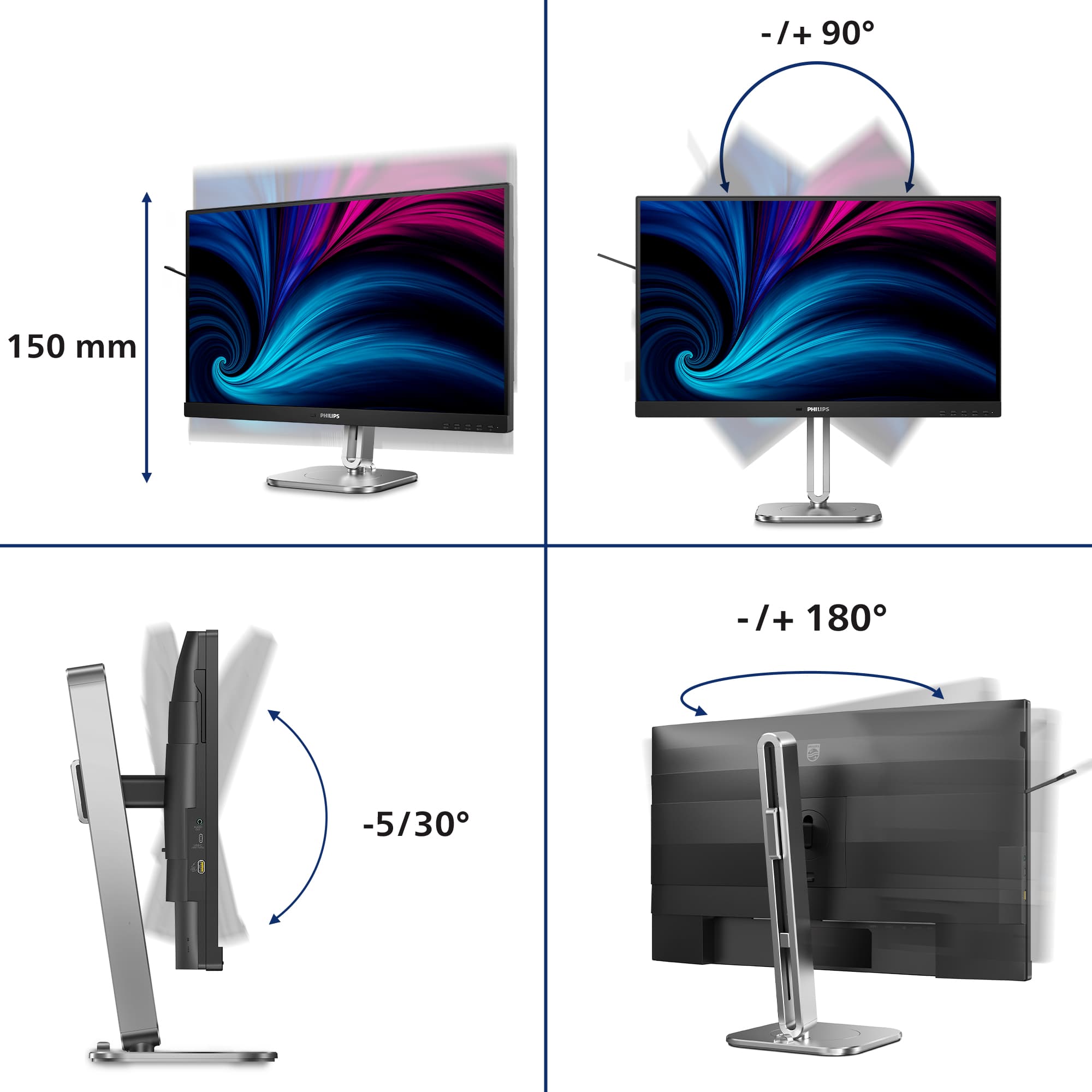 Philips 27B2N4500/00 27" Moniteur Quad HD — photo 4 sur 13