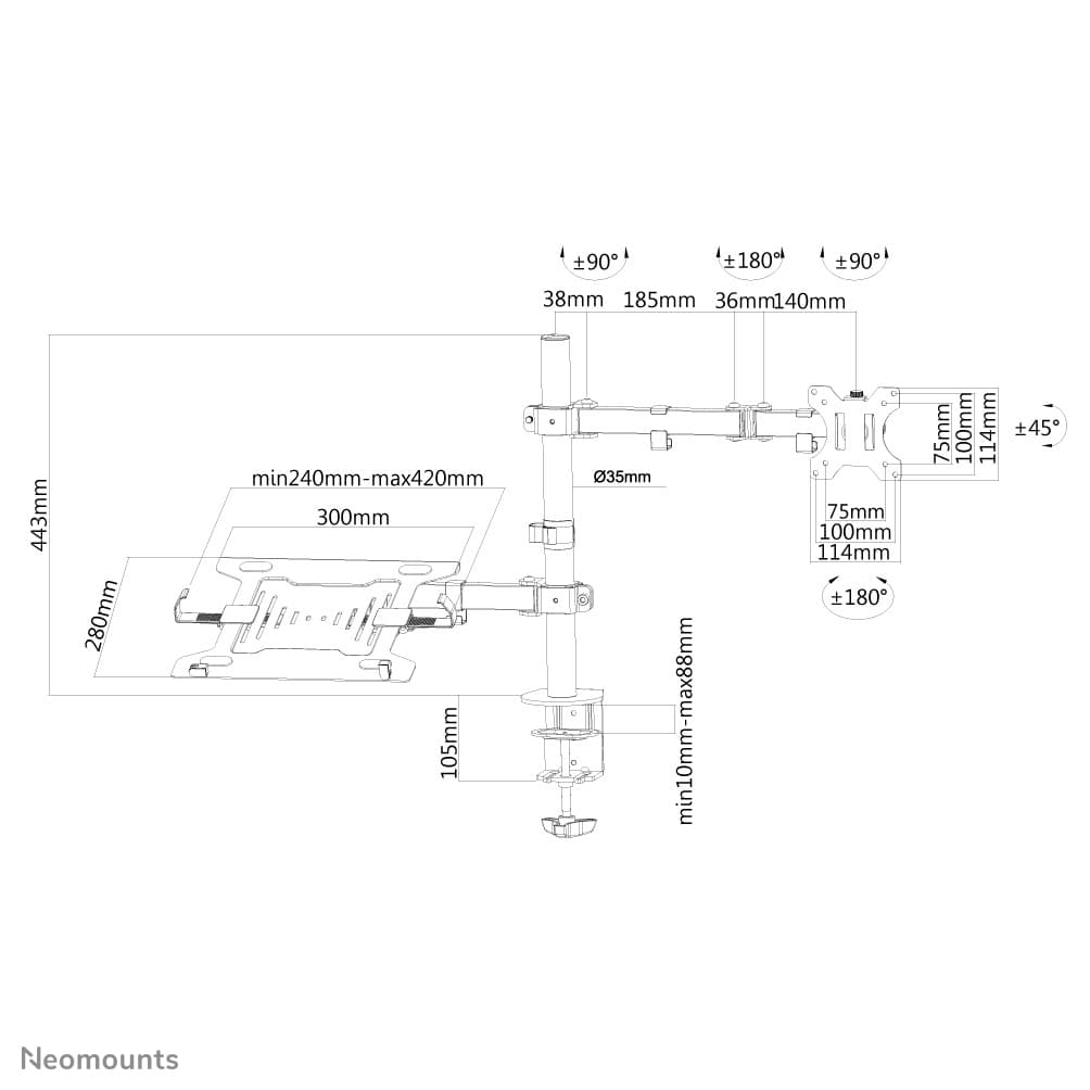 Support d'écran plat et ordinateur portable 10-32 pouces — photo 13 sur 13