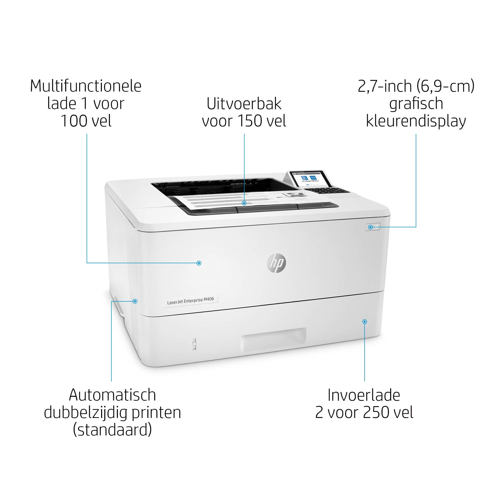 Imprimante HP LaserJet Enterprise M406dn — photo 4 sur 15