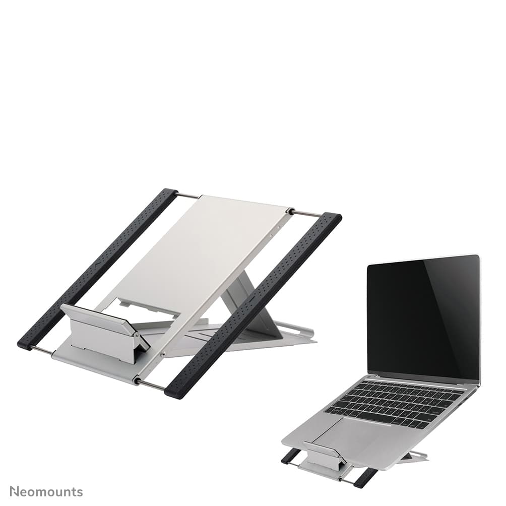 Support Ordinateur Portable - 10-22 pouces - Jusqu'à 5 kg - 6 Positions de Hauteur - Pliant - Compact - Universel - Argent — photo 2 sur 16