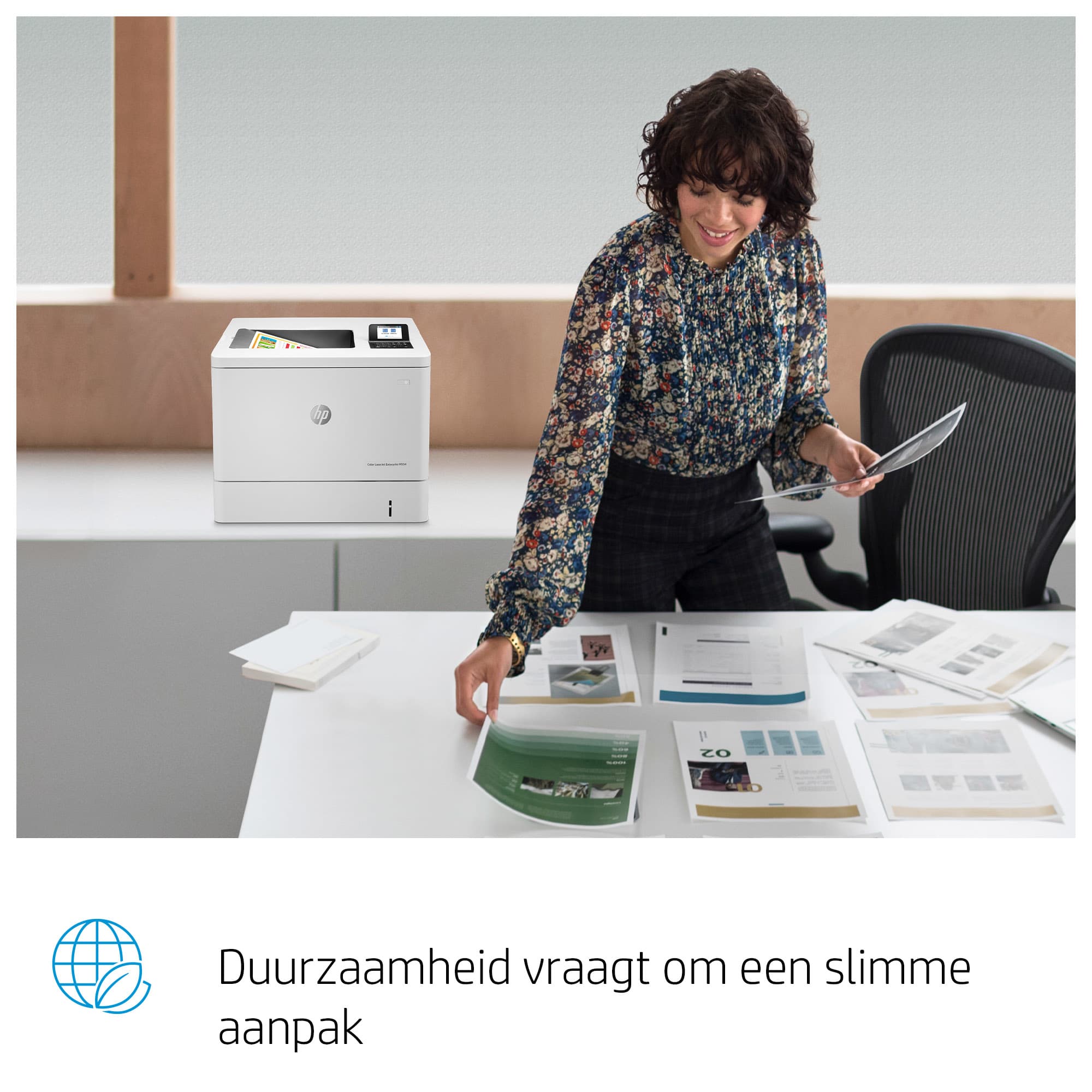 HP Color LaserJet Enterprise M554dn Printer — photo 15 of 16