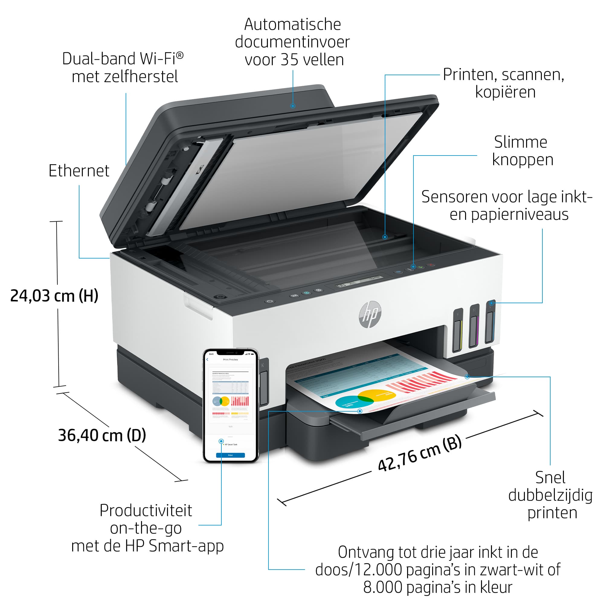 Smart Tank 7305 All-in-One Printer — foto 6 van 12