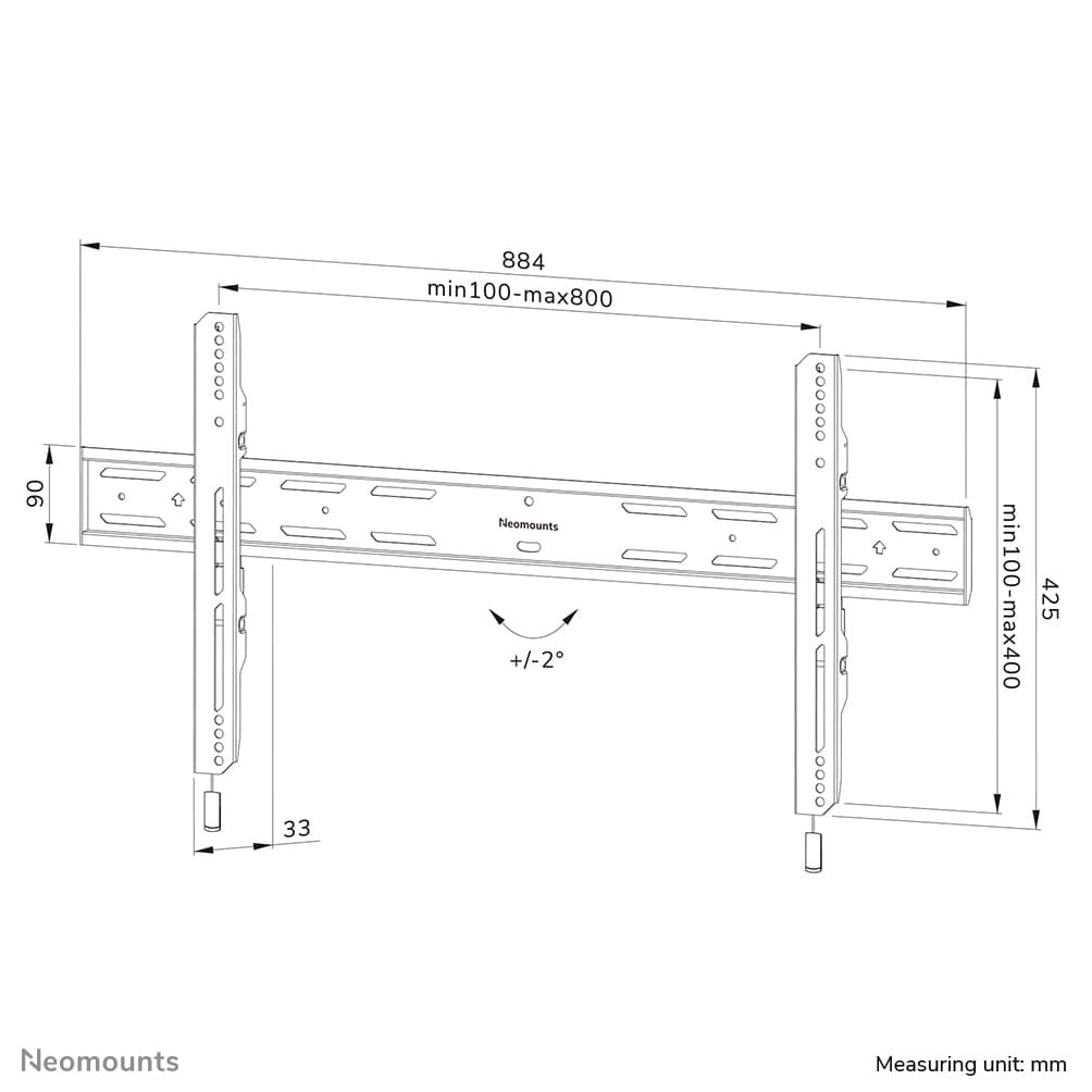 LEVEL-850 Support mural TV fixe — photo 20 sur 20