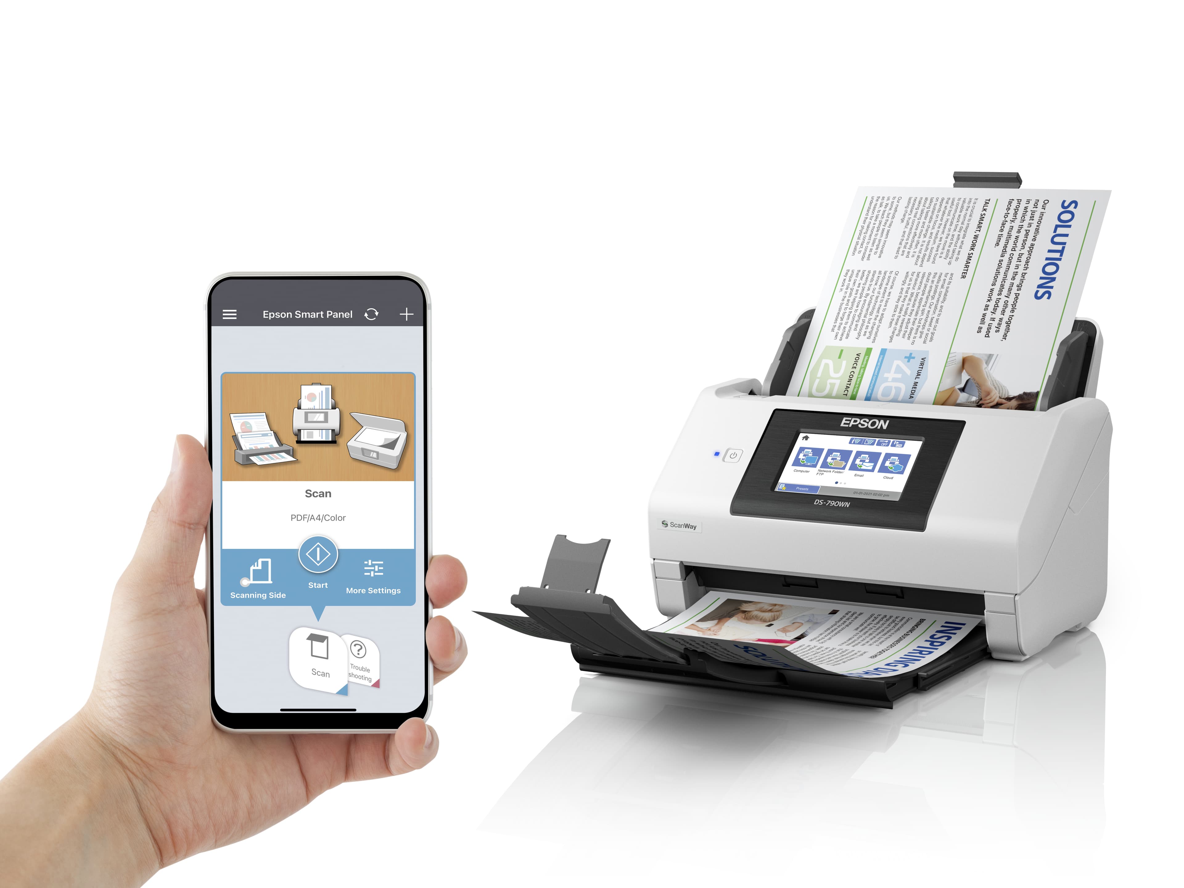 Scanner de documents Epson WorkForce DS-790WN — photo 3 sur 3