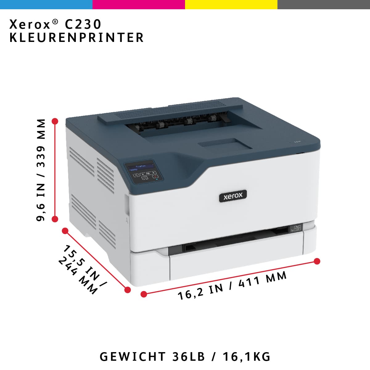 Imprimante laser couleur Xerox C230 — photo 9 sur 14