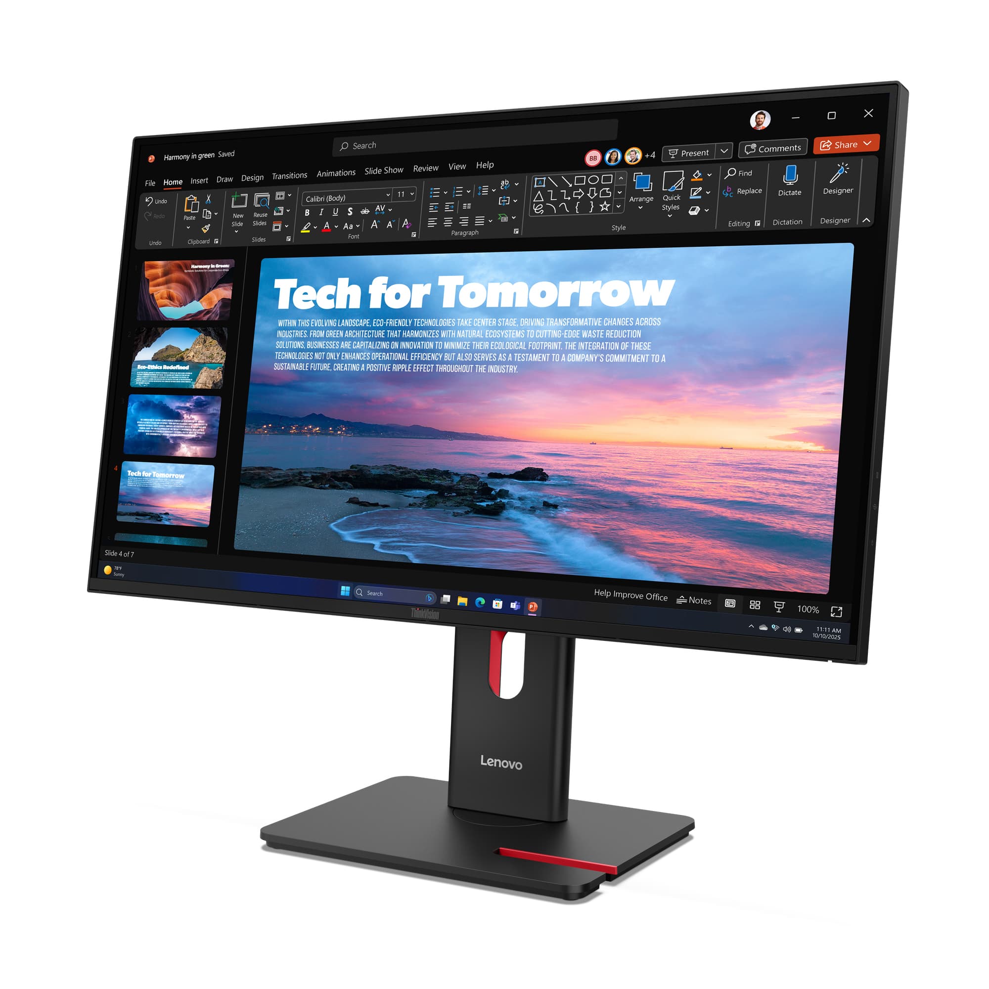 ThinkVision T27QD-40 27-inch Quad HD IPS LED Monitor — photo 5 of 12
