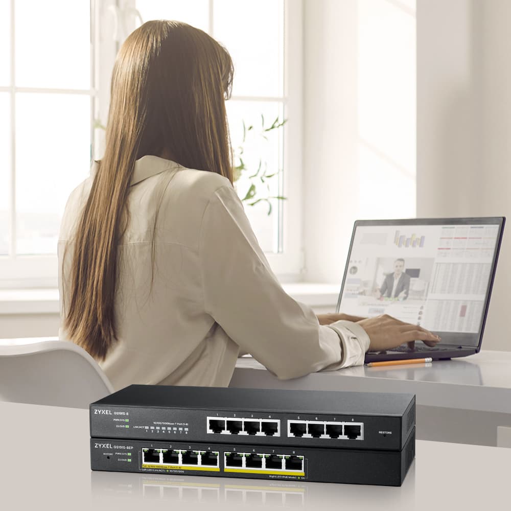Commutateur Gigabit PoE géré 8 ports — photo 6 sur 6