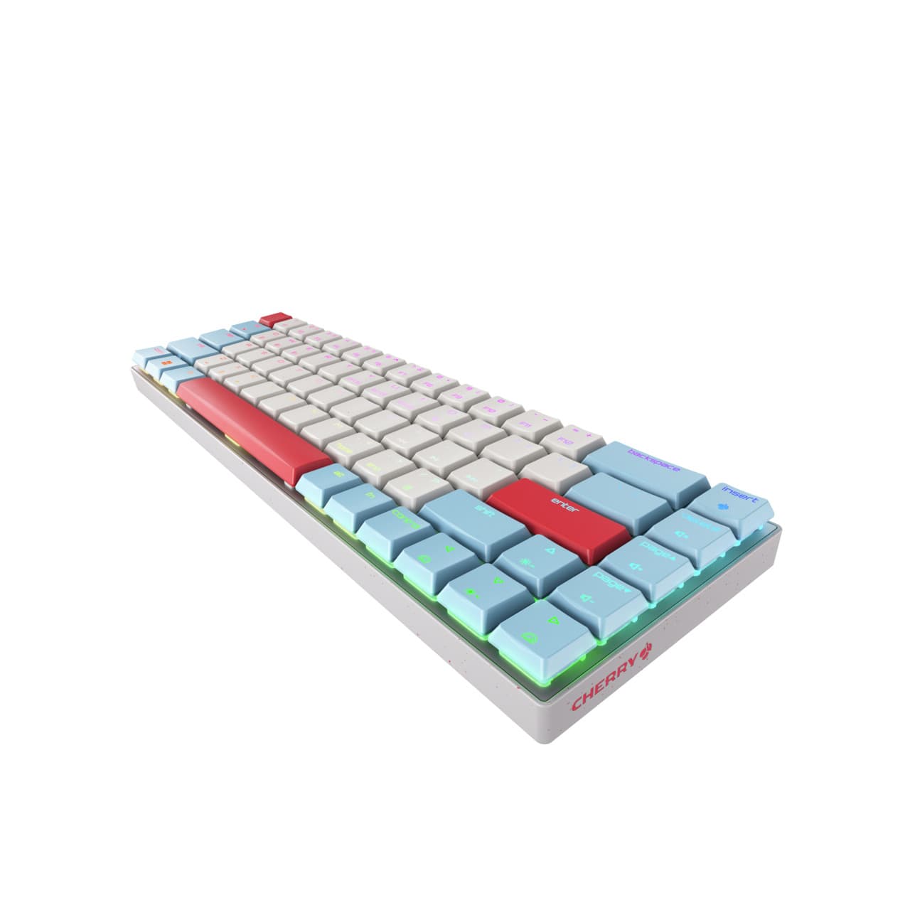 CHERRY MX-LP 2.1 Compact Mechanical Keyboard - Wireless - MX LP Speed - QWERTY - White — photo 4 of 6
