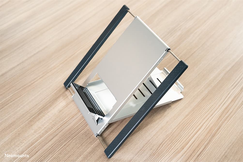 Support Ordinateur Portable - 10-22 pouces - Jusqu'à 5 kg - 6 Positions de Hauteur - Pliant - Compact - Universel - Argent — photo 14 sur 16