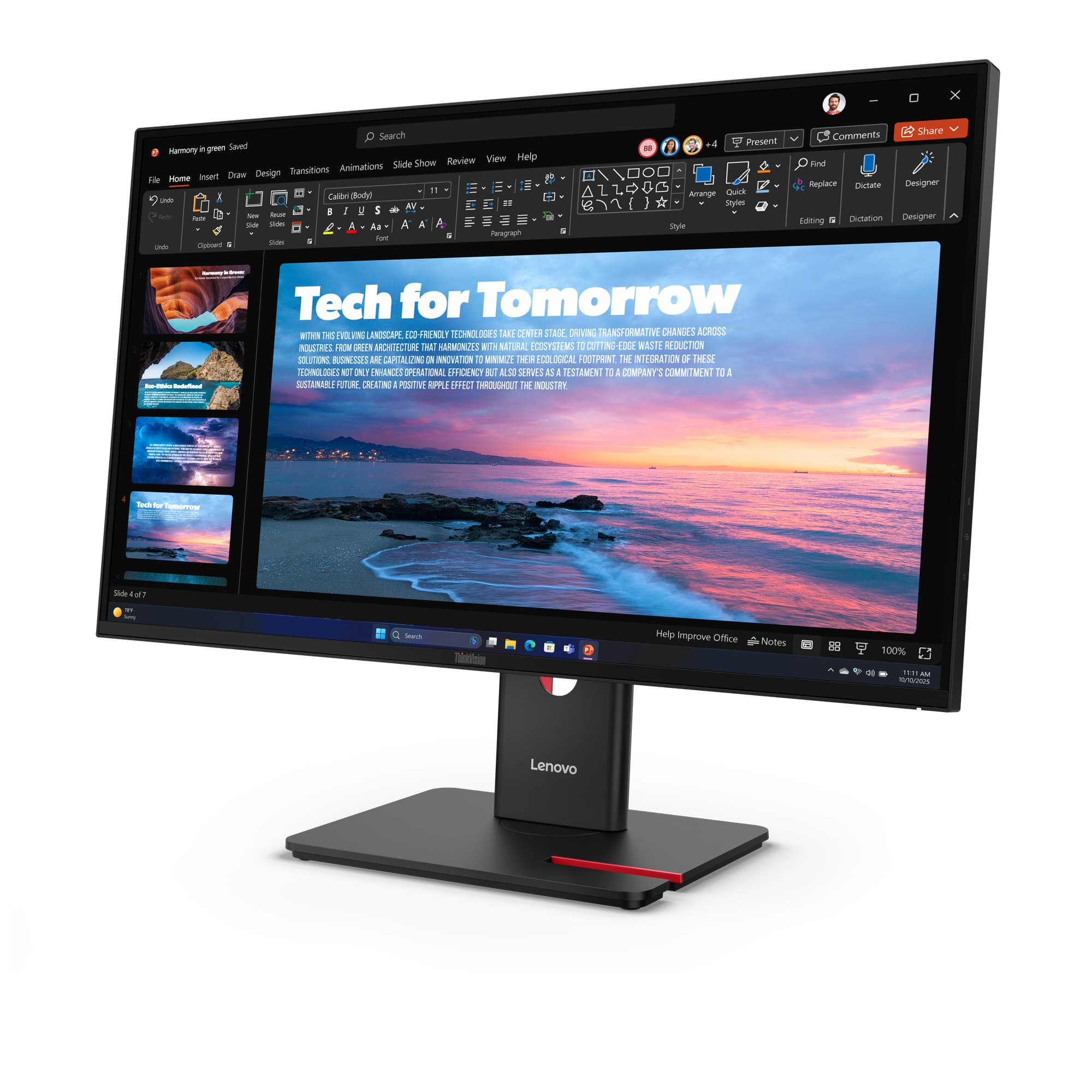 ThinkVision T27QD-40 27-inch Quad HD IPS LED Monitor — photo 3 of 12