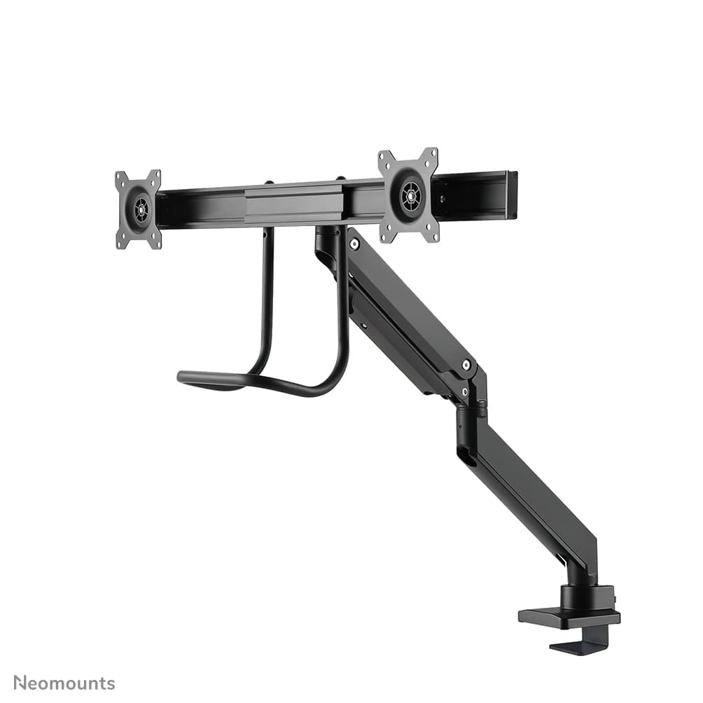 Dual Crossbar Monitor Arm - 10-32inch - 1-8 kg/screen - Gas Spring - 180 Degrees - Stop Mechanism - Topfix - Black — photo 4 of 18