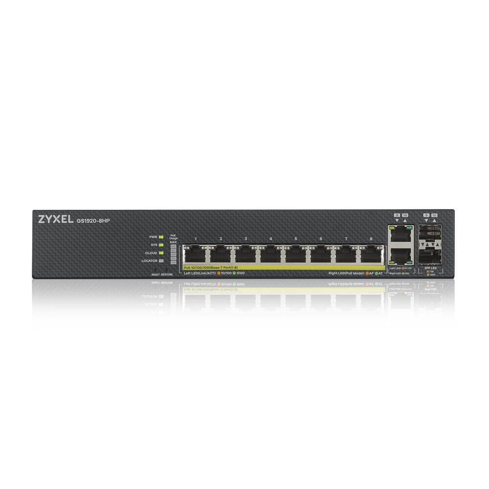 8-Port Gigabit Smart Managed PoE+ Switch - 130W - NebulaFlex Cloud — photo 2 of 4