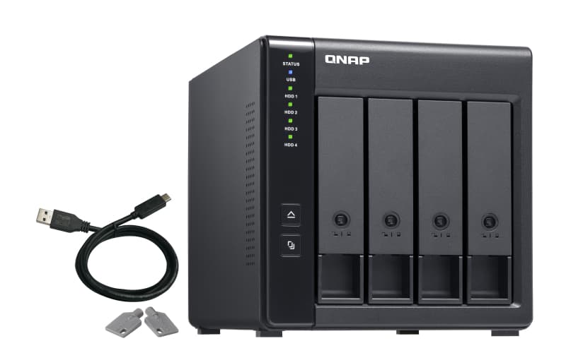 TR-004 HDD/SSD enclosure - 2.5 inch / 3.5 inch - Black — foto 5 van 10