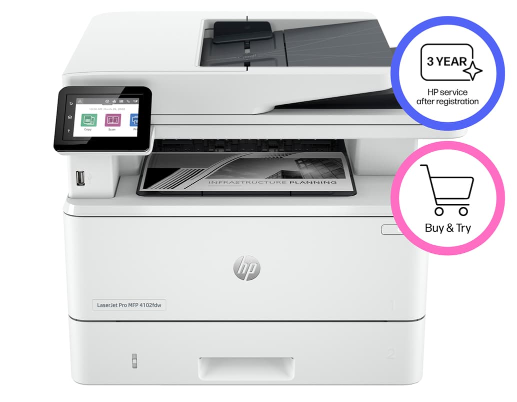 LaserJet Pro MFP 4102fdw Printer — foto 2 van 12