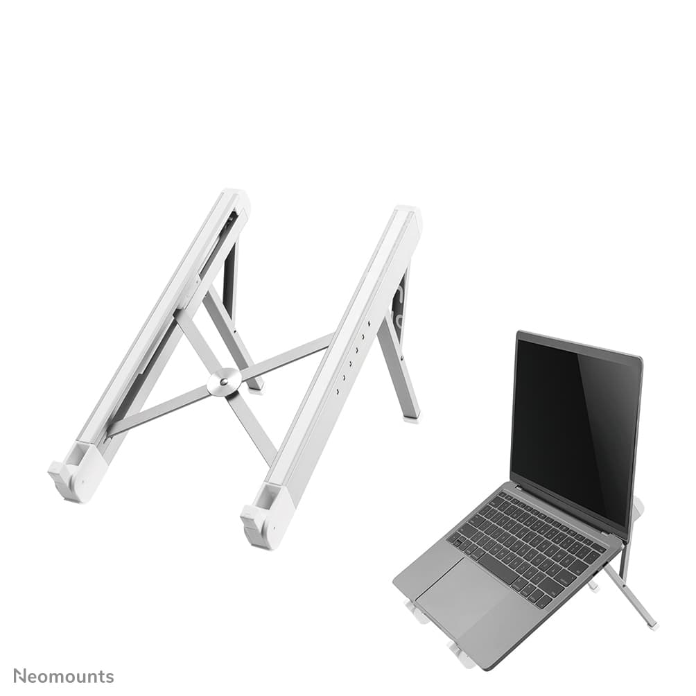 Support Ordinateur Portable - 11-17 Pouces - Jusqu'à 5 kg - 6 Positions de Hauteur - Pliant - Compact - Universel - Argent — photo 2 sur 18
