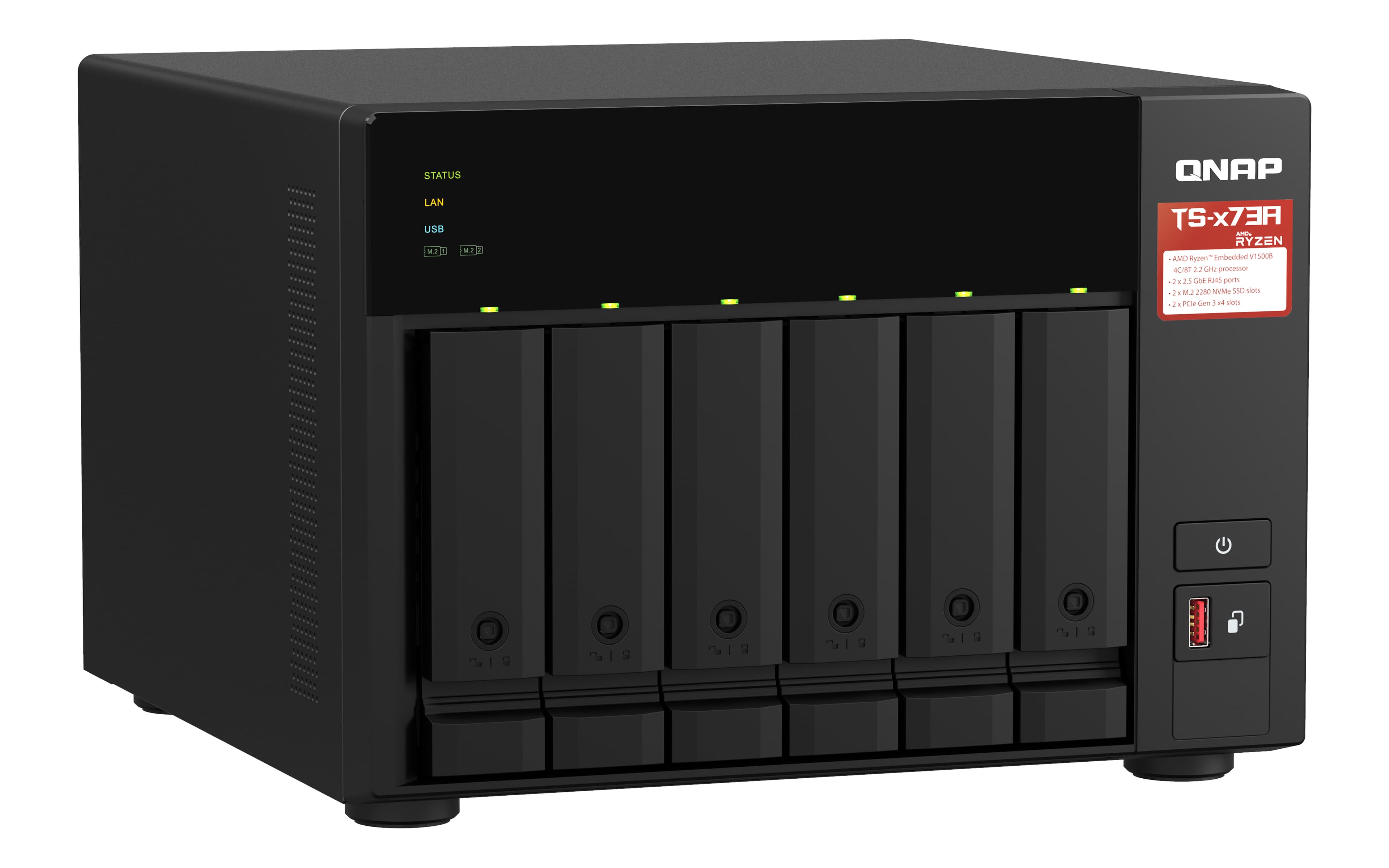 QNAP TS-673A NAS Tower — photo 2 of 6