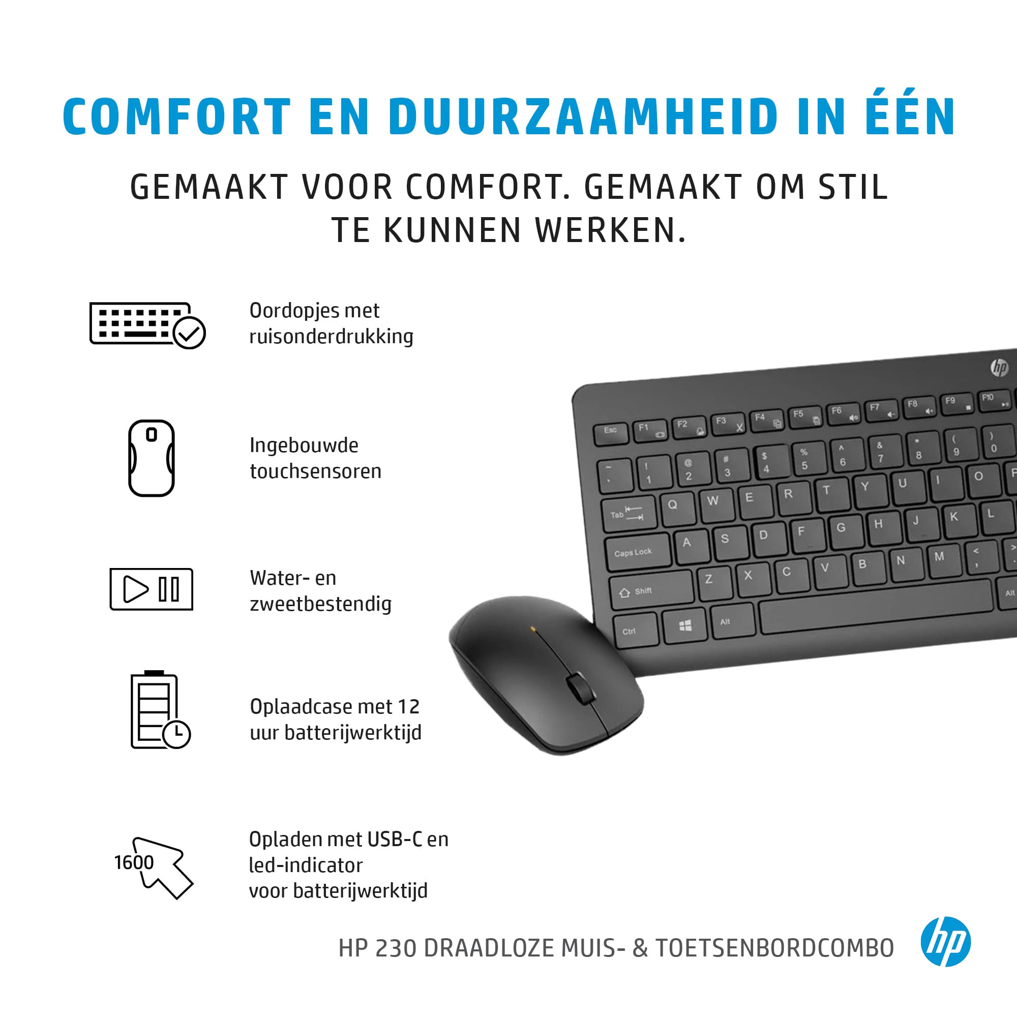 HP 230 Wireless Mouse and Keyboard Combo (18H24AA) - QWERTY — photo 9 of 10