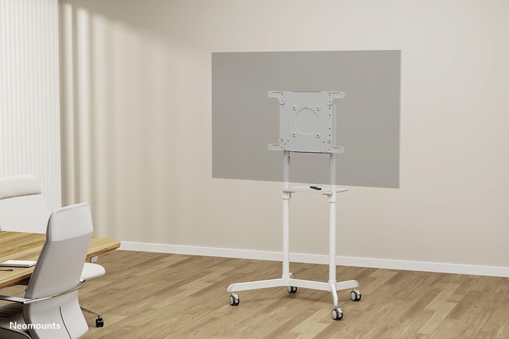Support mural mobile pour écrans plats 32-70 pouces (support + chariot) (hauteur: 160 cm) Blanc — photo 14 sur 16