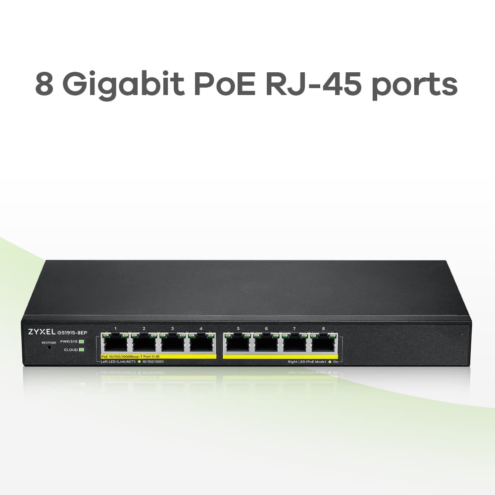 Commutateur Gigabit PoE géré 8 ports — photo 4 sur 6