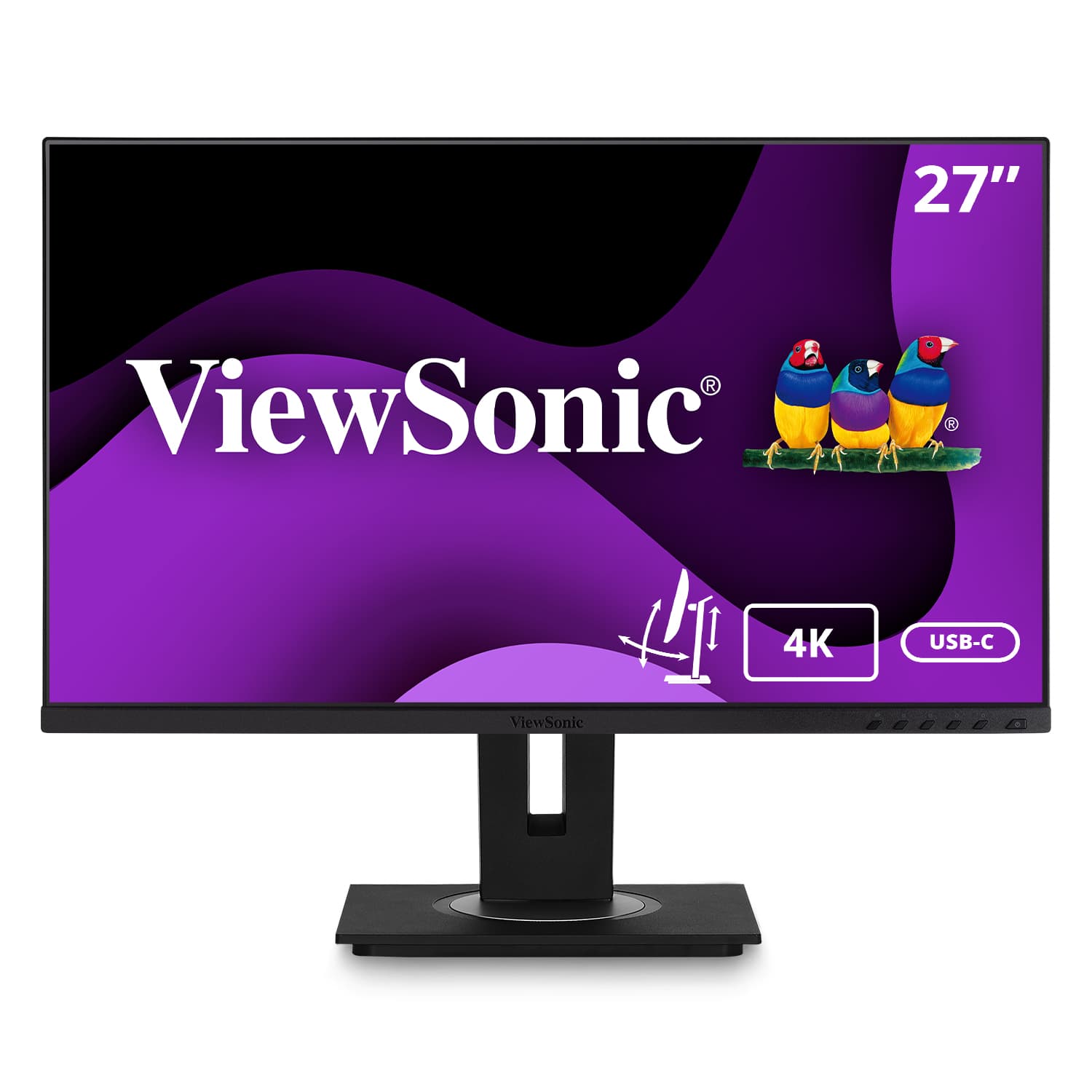 Écran LED IPS 4K Ultra HD 27" - 3840x2160 - Pivot / HAS / RJ45 / USB-C