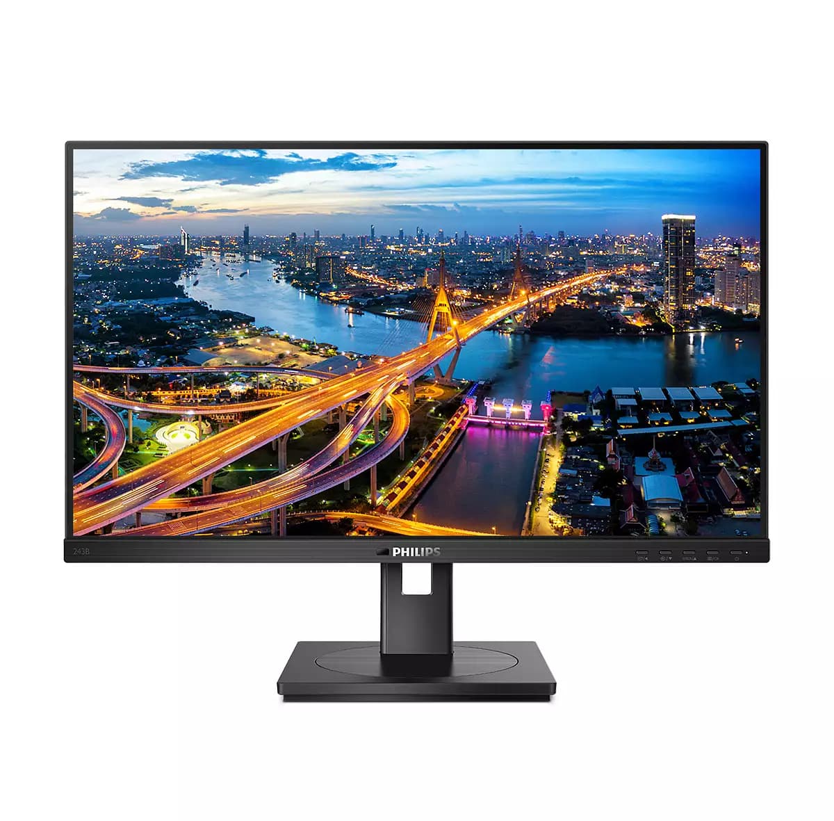 Moniteur Philips B-Line 24 pouces Full HD IPS LED avec dock USB-C, Pivot / HAS / RJ45 — photo 2 sur 4