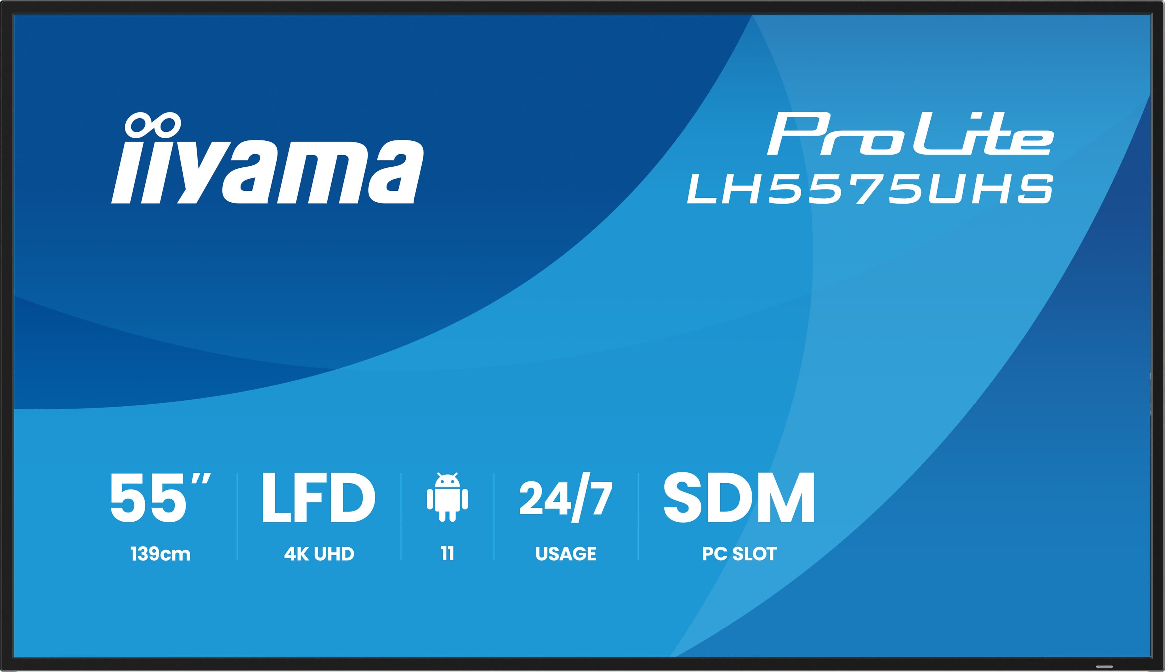 IIYAMA ProLite 55" 4K Ultra HD Affichage Numérique Professionnel — photo 2 sur 11