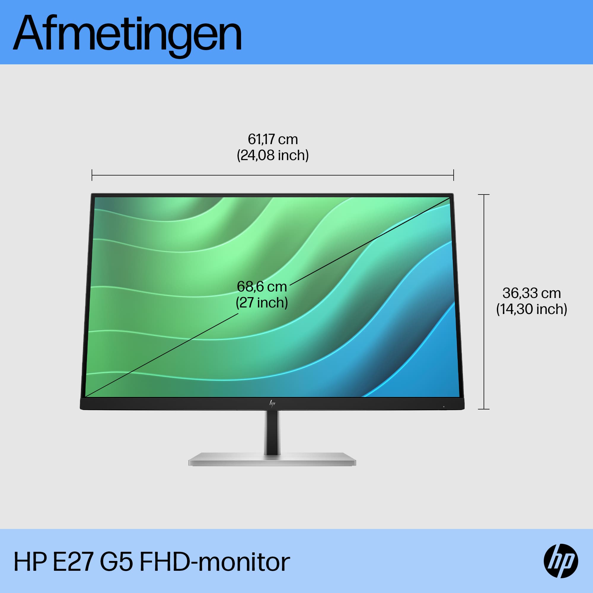 HP E27 G5 FHD 27" Full HD IPS LED Monitor — photo 4 of 10