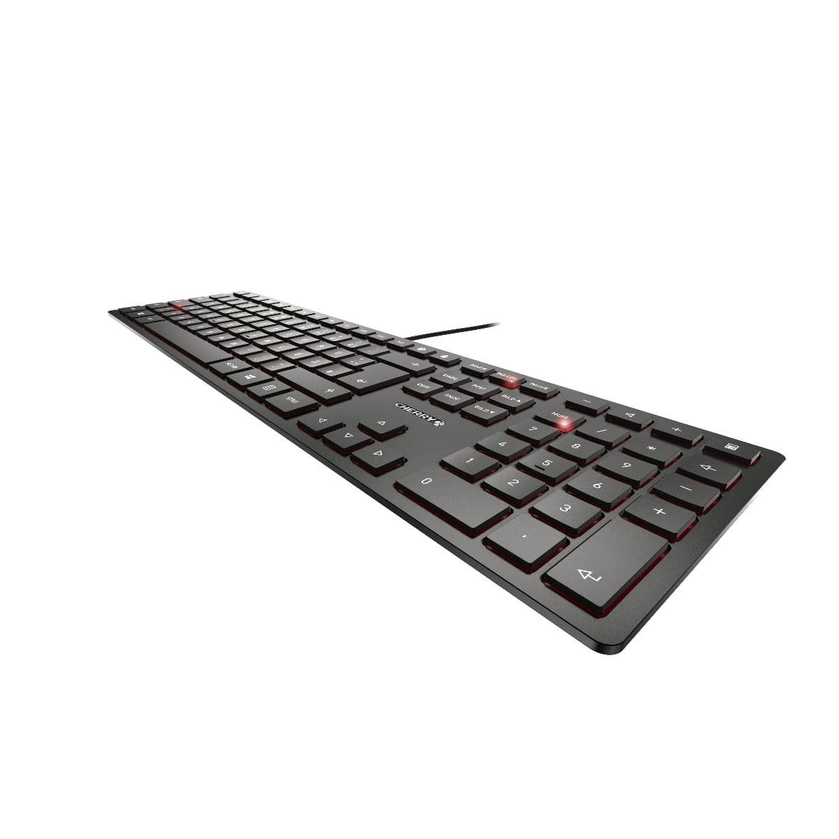 CHERRY KC 6000 SLIM - Clavier - Filaire - AZERTY - Noir — photo 2 sur 3