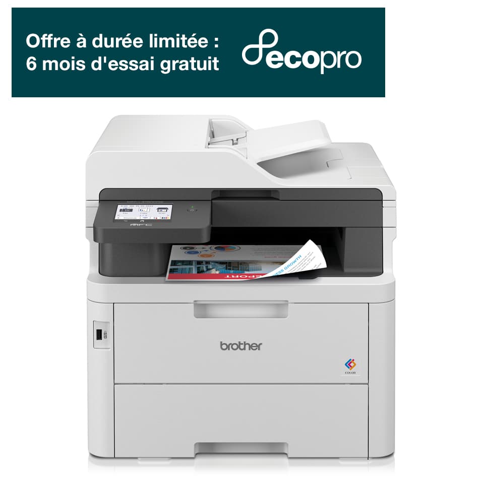 MFC-L3760CDW - Compact A4 Color Laser All-in-One Printer with RJ45/WiFi/USB — photo 3 of 7