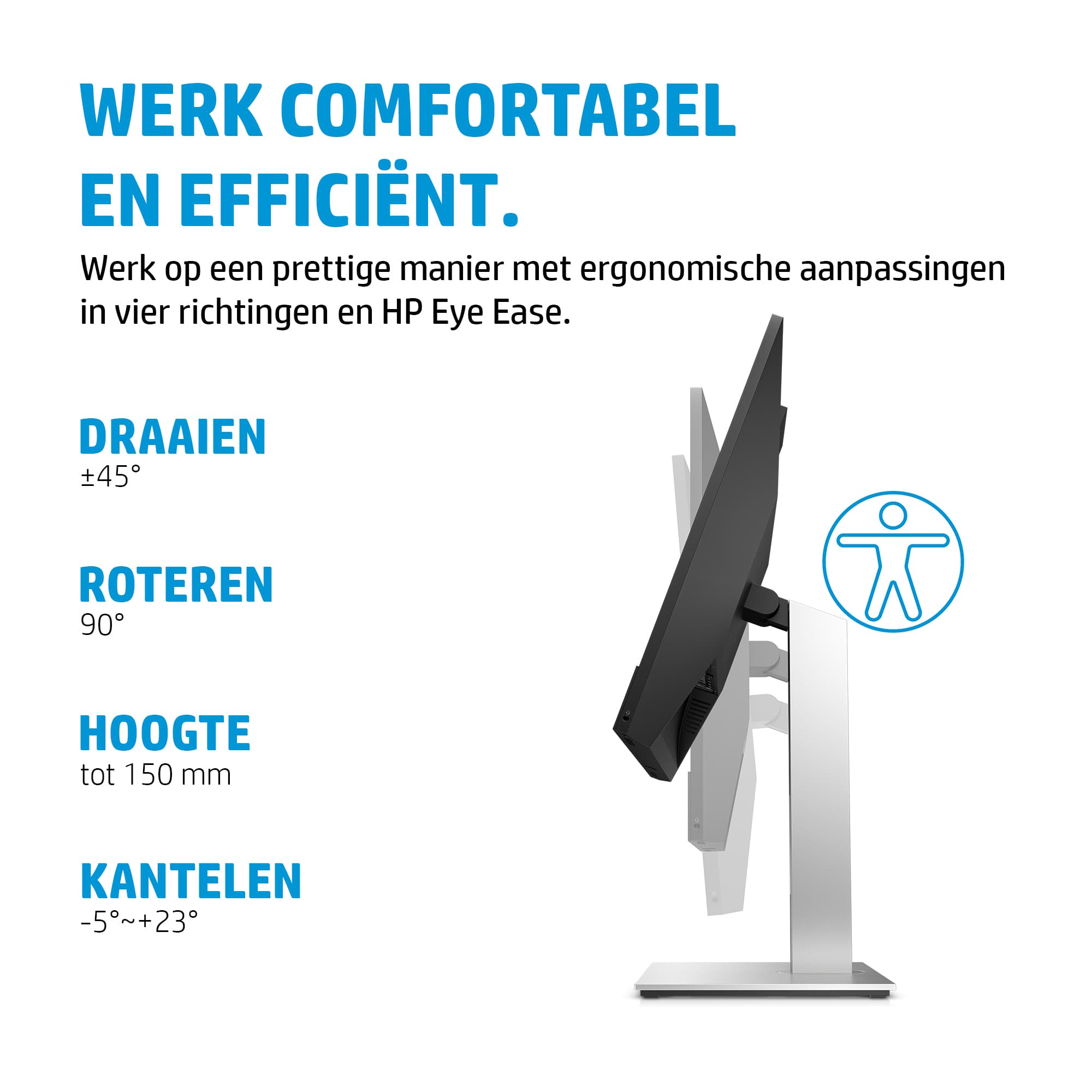 E24m G4 FHD USB-C Conferencing - 24 inch - Full HD IPS LED Monitor - 1920x1080 - Pivot / HAS / RJ45 / USB-C / Webcam — foto 12 van 13