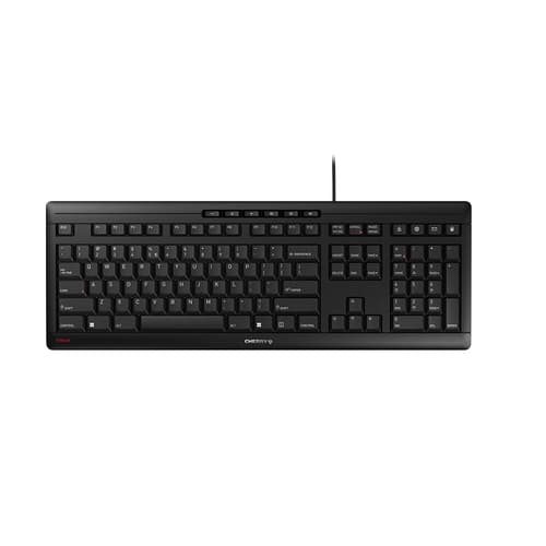 CHERRY STREAM Tastatur - Kabelgebunden - QWERTY - Schwarz