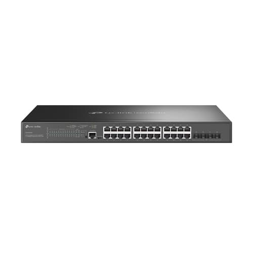 TP-LINK JetStream 24-Port Gigabit & 4-Port 10GE SFP+ L2+ Managed Switch mit 24-Port PoE+