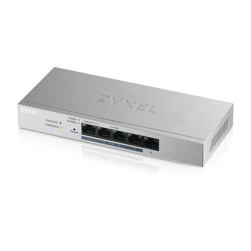 5-Port Webmanaged PoE+ Gigabit Switch - Power budget 60W